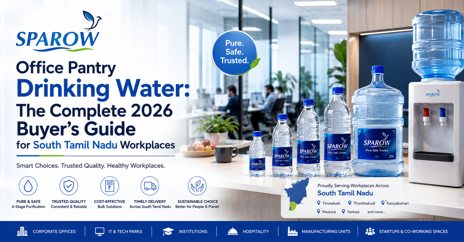 Office Pantry Drinking Water: The Complete 2026 Buyer’s Guide for South Tamil Nadu Workplaces