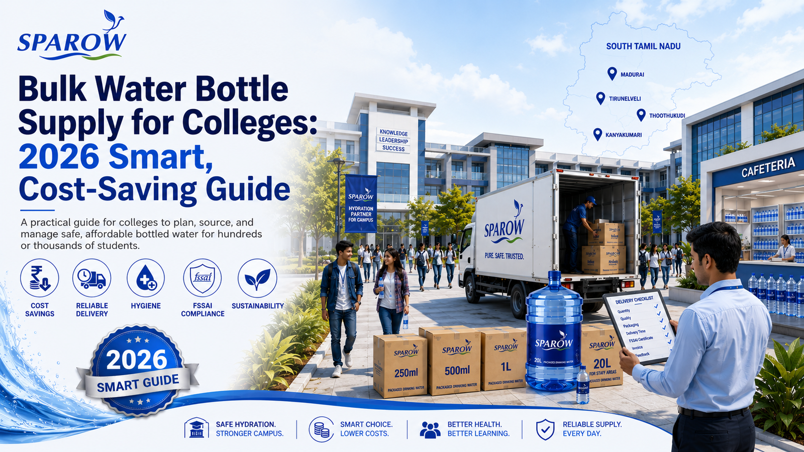 Bulk Water Bottle Supply for Colleges: 2026 Smart, Cost-Saving Guide