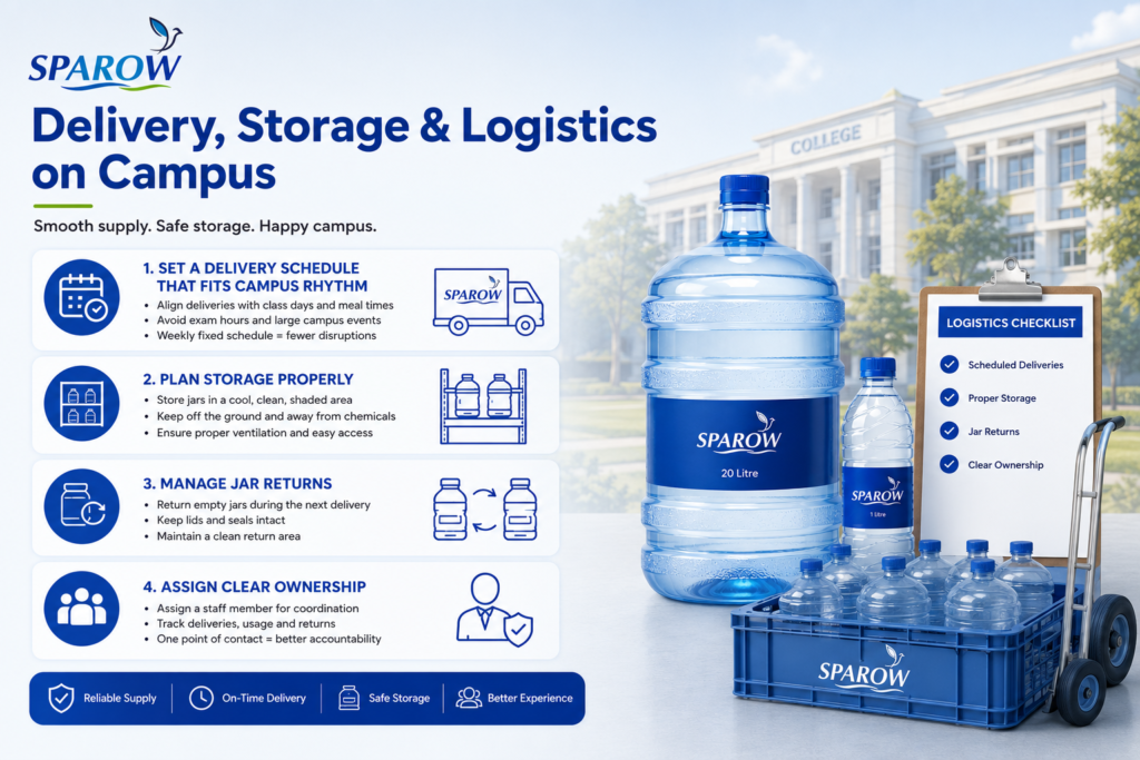 sparow packaged drinking water supplies for colleges and educational institutions across south tamilnadu