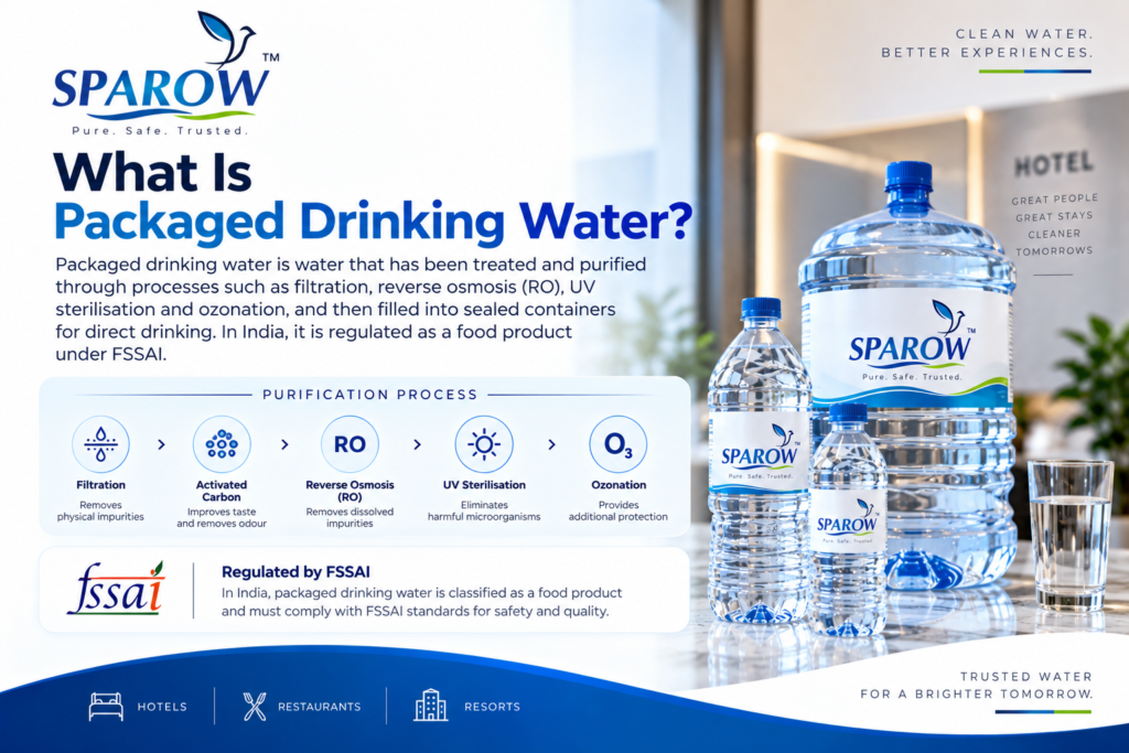 How to choose a packaged drinking water supplier for hotels and understand packaged drinking water purification and FSSAI standards