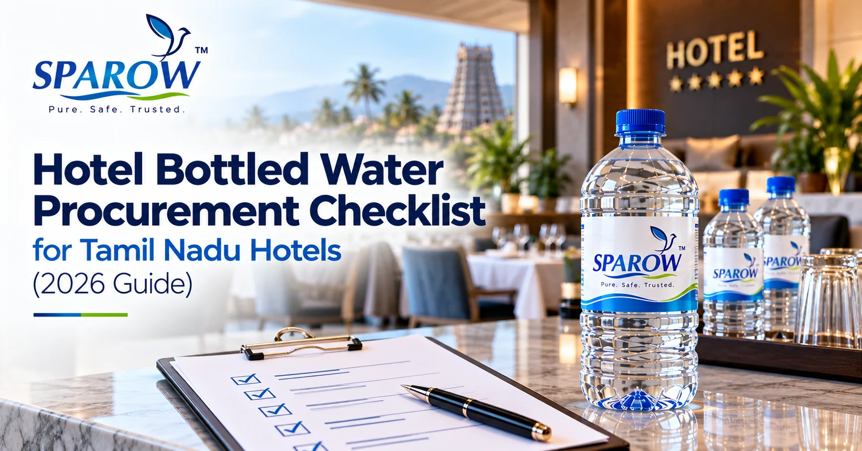 Hotel Bottled Water Procurement Checklist for Tamil Nadu Hotels (2026 Guide)